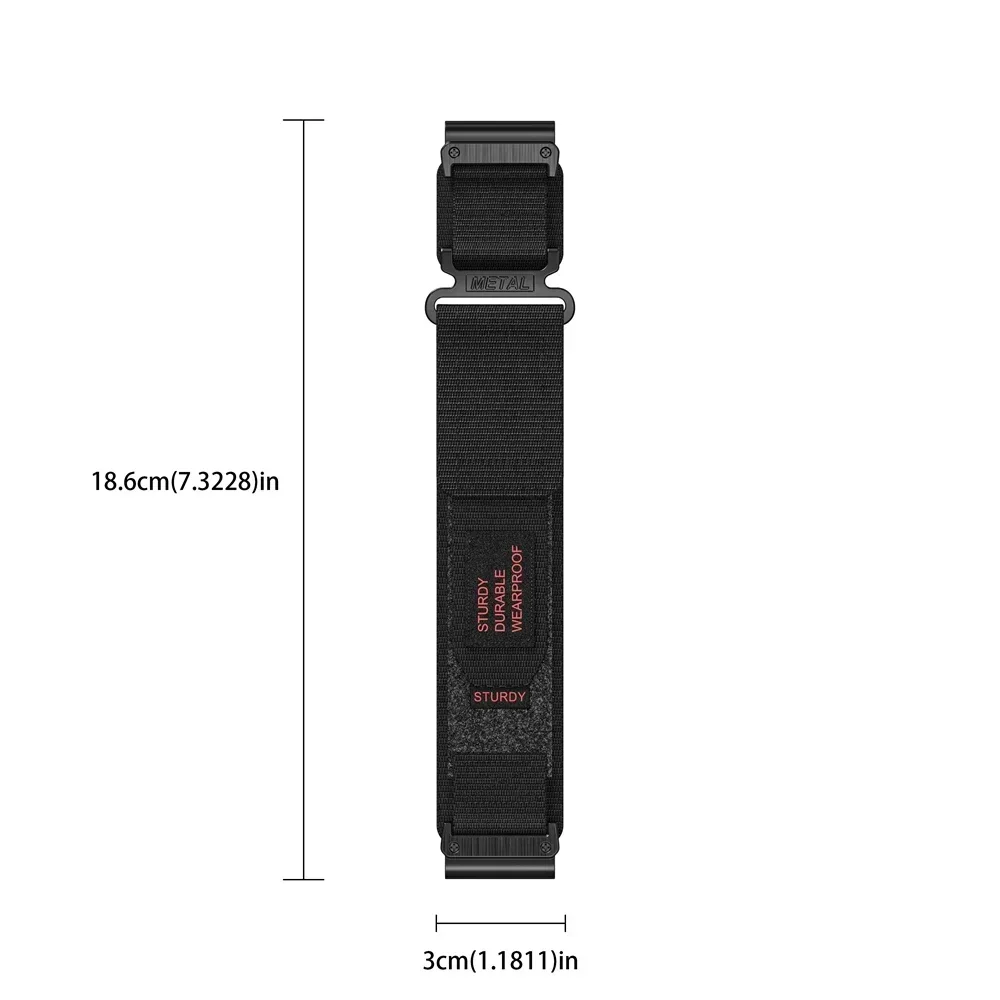 Durable Nylon Sports Watchband with QuickFit Design