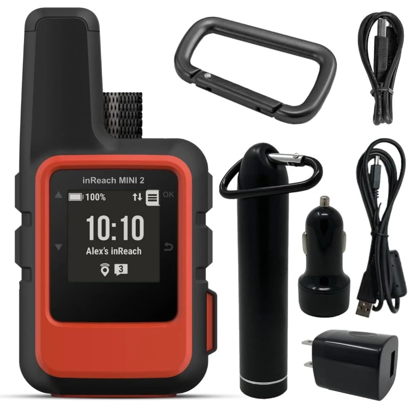 

Спутниковый коммуникатор Garmin inReach Mini 2 (красное пламя) с блоком питания