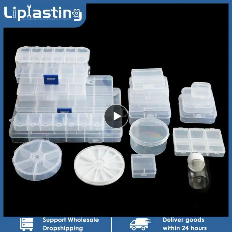 

Jewelry Storage Box Washable Without Dyeing Plastic Box Plastic Material Transparent Storage Box Storage Box Dustproof Box