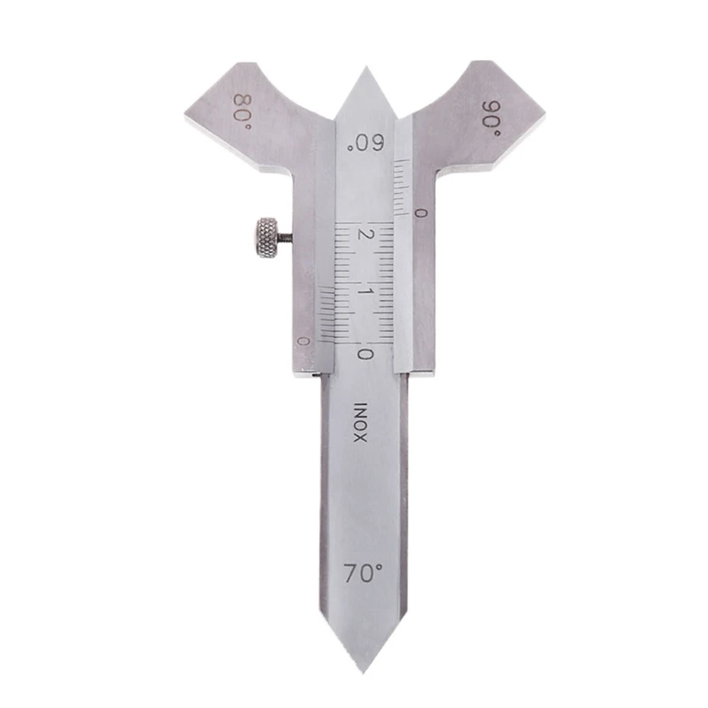 

0-20mm Portable Welding Seam Gauge Metal Depth Thickness Inspection Angle Ruler
