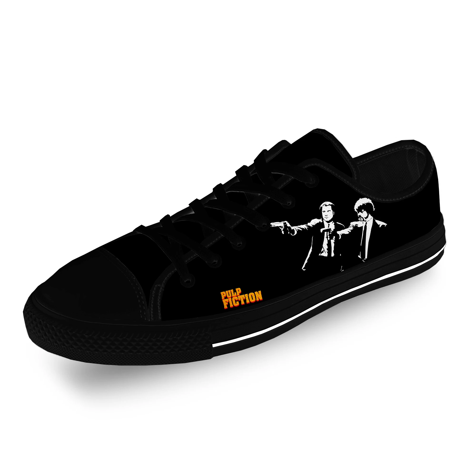 

Classic Movie Pulp Fiction Funny Casual Cloth Fashion 3D Print Low Top Canvas Shoes Men Women Lightweight Breathable Sneakers