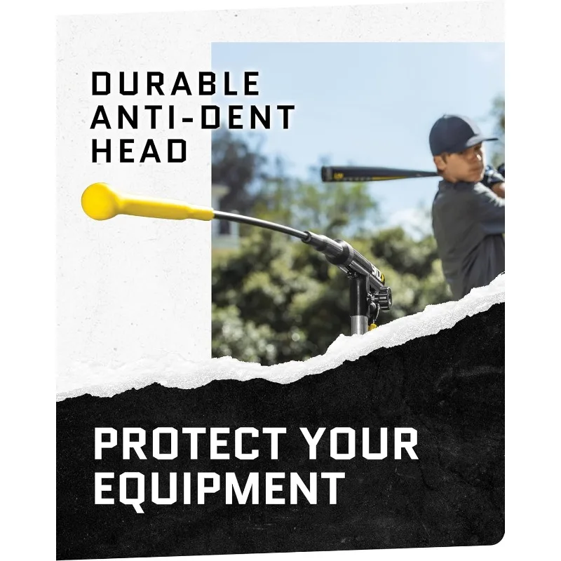 SKLZ Hurricane Batting Swing Trainer for Baseball & Softball - Durable Swing Arm - 4 Power Band System - High-Visibility 5