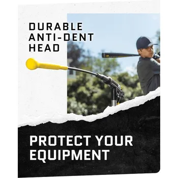 SKLZ Hurricane Batting Swing Trainer for Baseball & Softball - Durable Swing Arm - 4 Power Band System - High-Visibility 5