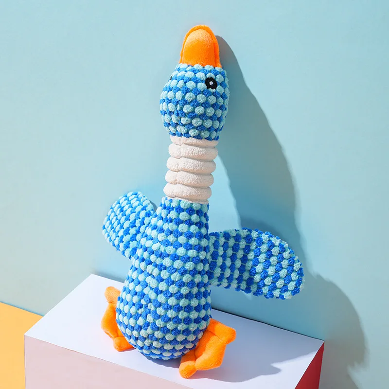 Plush Goose Dog Toy - Chew  Squeak Toy for Small to Large Dogs and Cats
