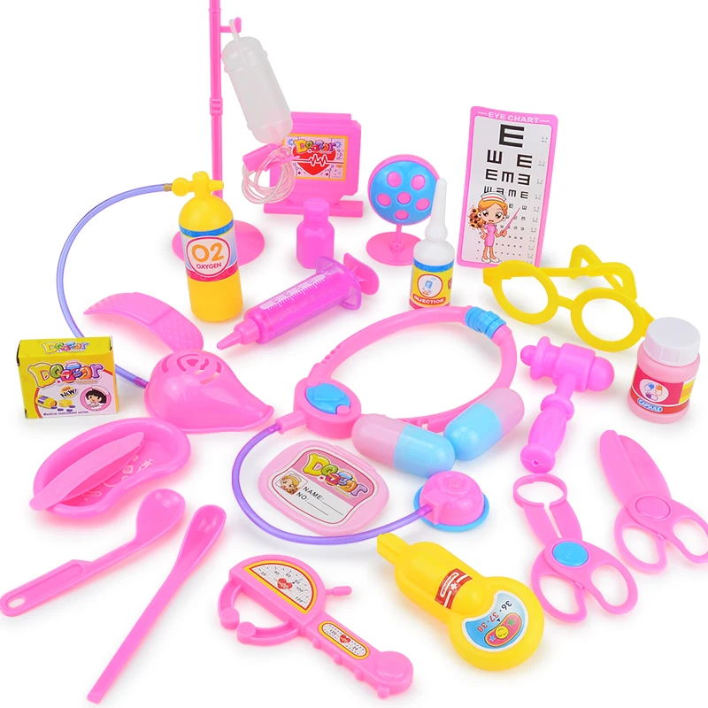 Life Doctor Kit Kids 25Pcs Kids Doctor Playset Play Set Kids Kit Stethoscope Toys stethoscope toy doctor play set doctor toys kit doctor nurse toys