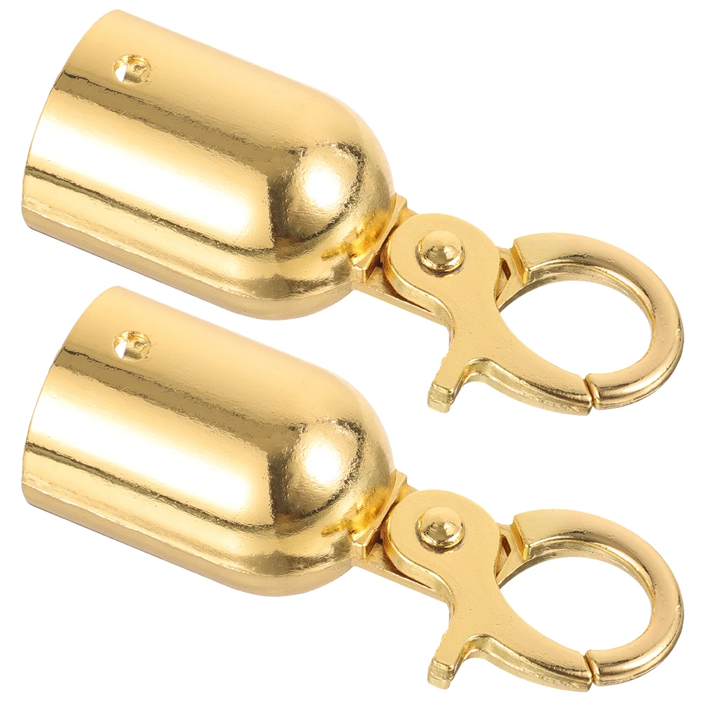 2pcs Stopper Stainless Steel End Tip Caps Rope End Snaps Stoppers Snap Hook Decking Rope Snaps Fittings Stainless Steel