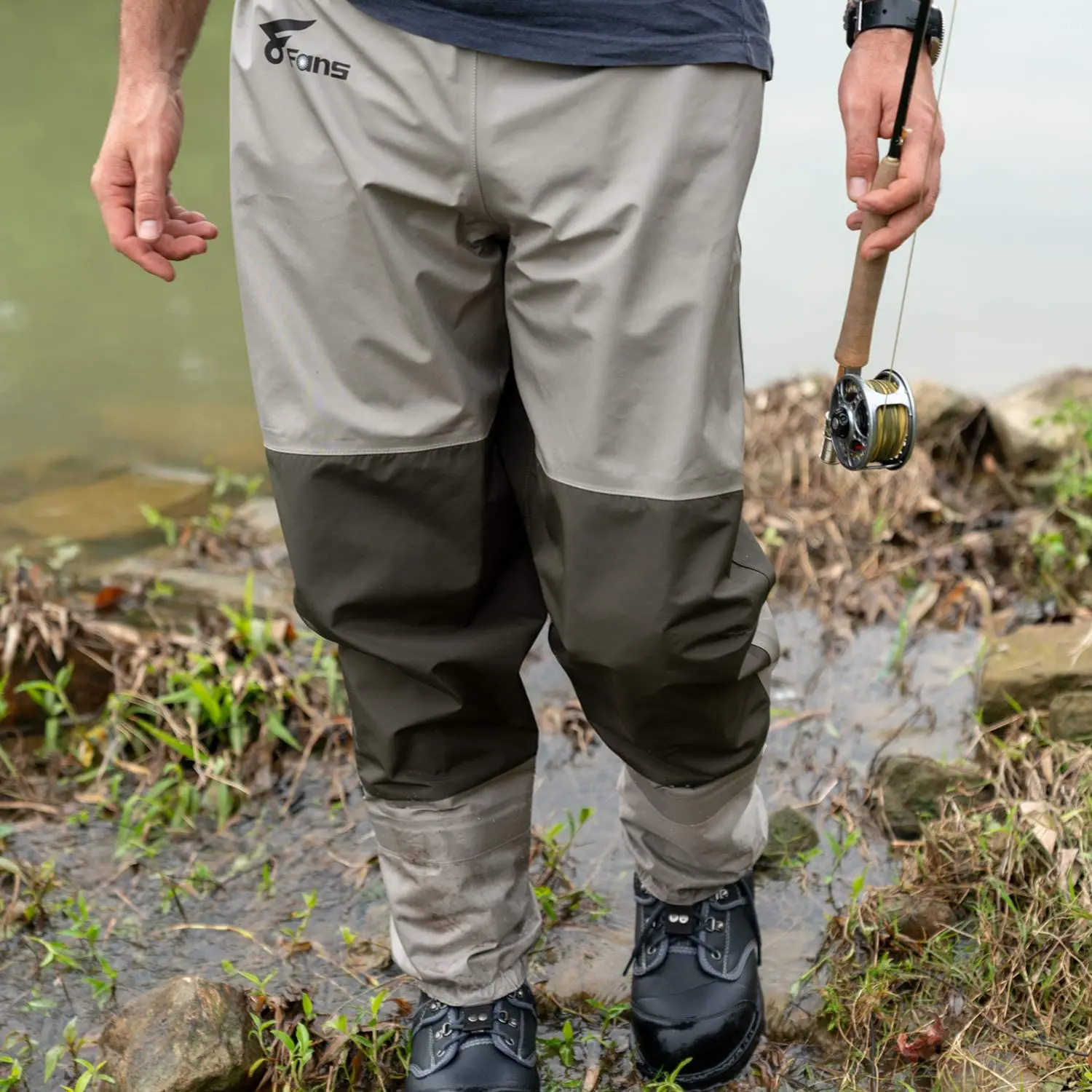 8 Fans Fly Fishing Waders Breathable Waterproof Stocking Foot Chest Waders  for Men and Women