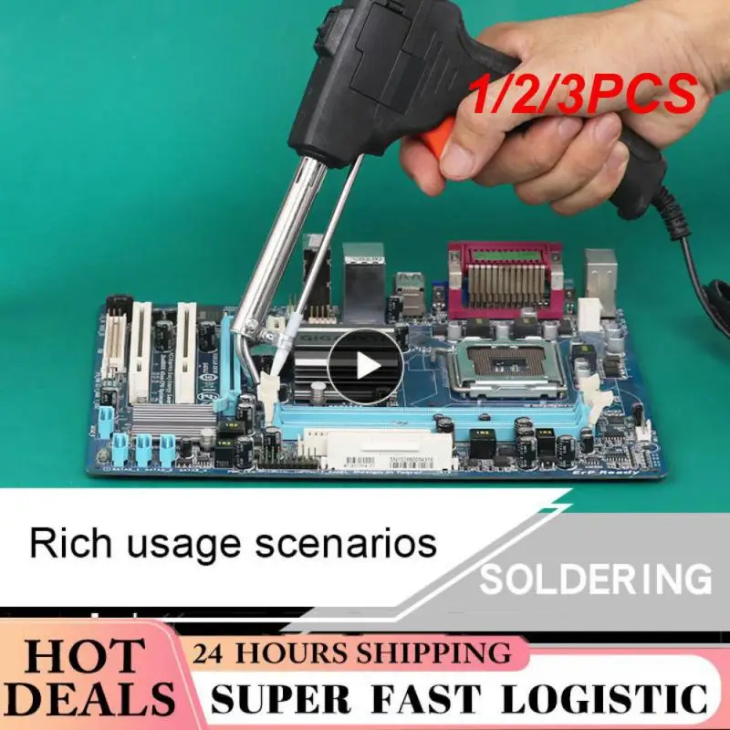 

1/2/3PCS Electric Soldering Iron 110V/220V 60W Hand-Held Internal Heating Automatically Send Tin Gun Welding Repair Tools