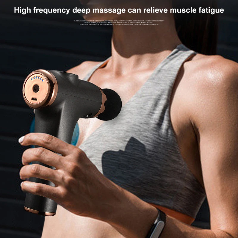 Compact Power Massage Gun with 5 Heads CY-002 description image