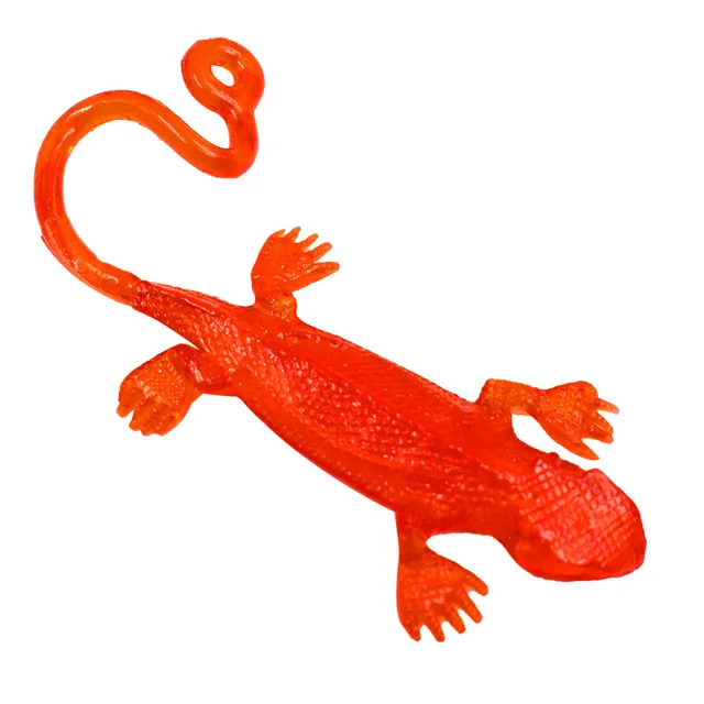 5/10PCS Multi-color Stretchy Sticky Toys Funny Sticky Lizard Animals Hand Toys for Kids Party Favors Gadgets Gag Toy 6