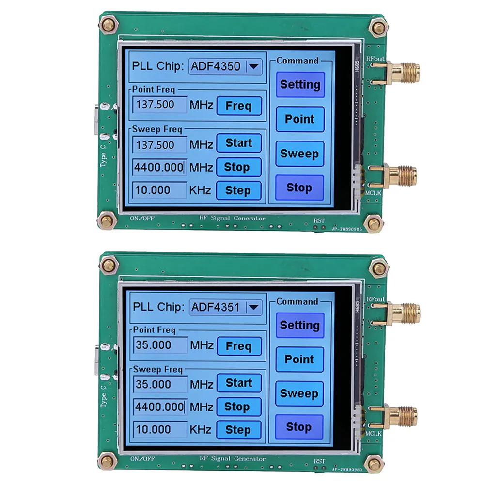 ADF4350/ADF4351 RF Generator Sweep Frequency Generator Touch Screen For Wireless Infrastructure Test Equipment And Wireless LAN