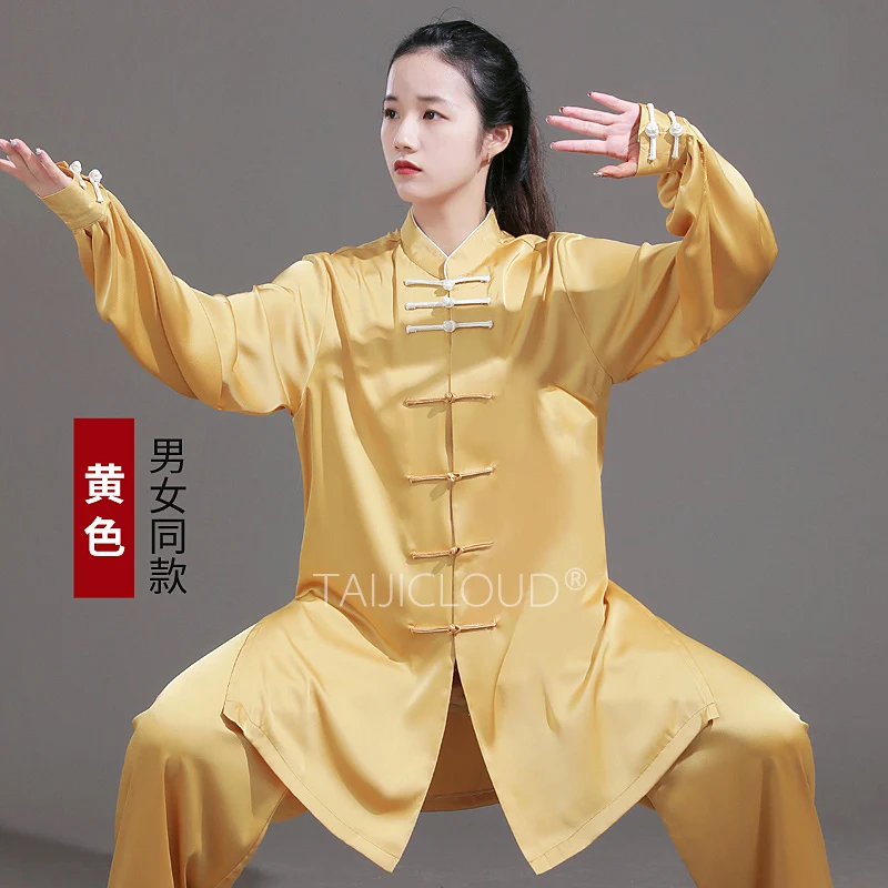 

Women's New Style Tai Chi Uniform, Men's Tai Chi Practice Wear, Martial Arts Performance and Competition Attire Set
