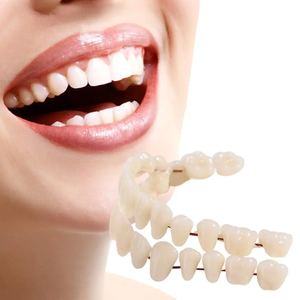 28 Pcs Resin Denture False Teeth Firm Improve Smile Dental Teeth Teaching Model Make Your Own Easy To Use Dental Training Models