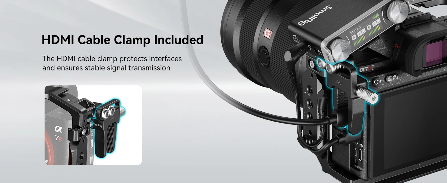 A7 III / A7R III Cage Kit for Sony Alpha 7 III / Alpha 7R III with Handle ,Cold