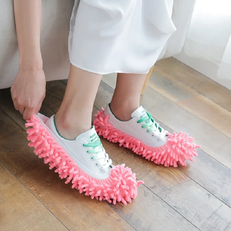 Kitchen Accessories Mop Cap Waterproof Lazy Shoe Cover for Kitchen Goods Cleaning Slippers Floor Dust Removal Gadgets