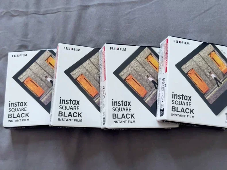 10-50 Sheets Fujifilm Instax Square Film Black White Edge Photo Paper For Instax Camera SQ1 SQ10 SQ6 SQ20 Share SP-3 Printer