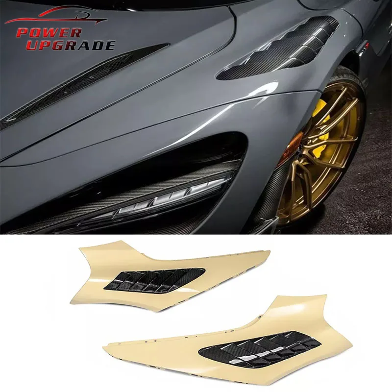 

Vorstein Style Half Carbon Fiber Front Fenders For Mclaren 720S Fiber Front Side Fenders