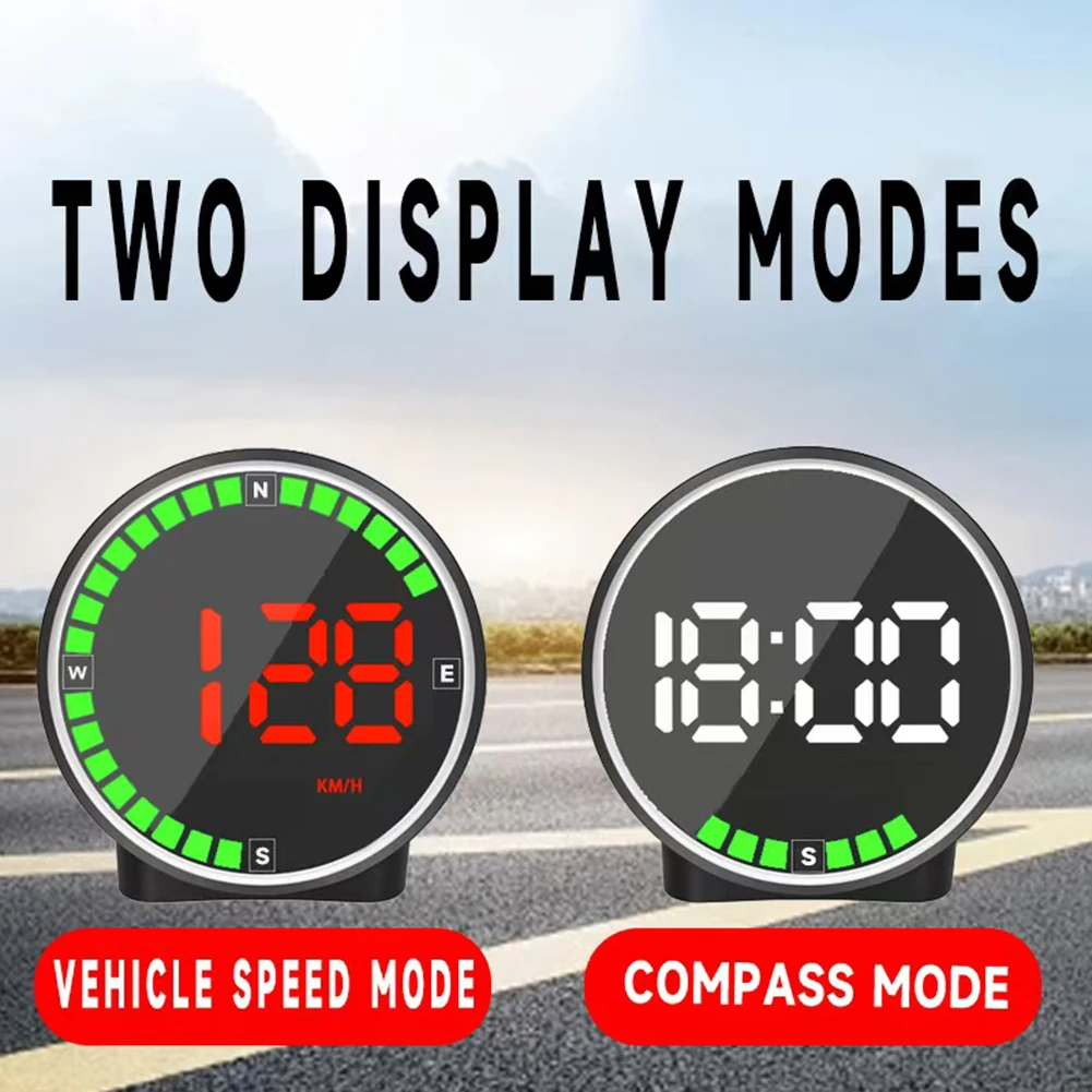 7색 GPS HUD 속도계 헤드업 디스플레이 자동차 속도 ? ? 디스플레이 장치 KMH /MPH 시간 표시 자동차 액세서리 ?