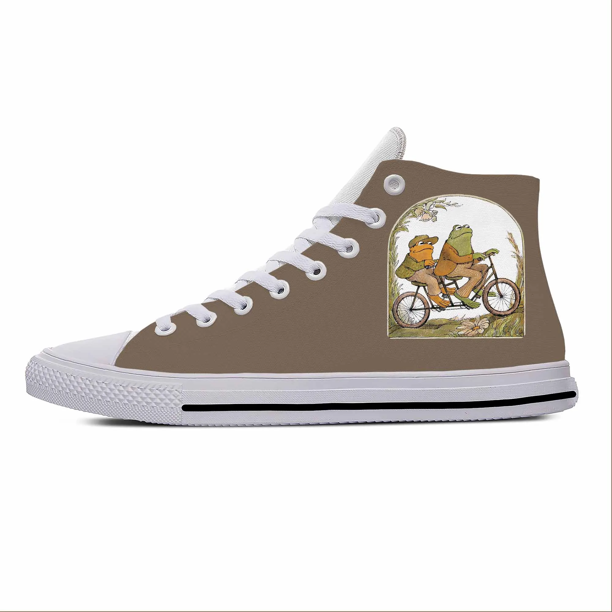 Anime Cartoon Manga Frog And Toad-Be Gay Do Crime Casual Cloth Shoes High Top Lightweight Breathable 3D Print Men Women Sneakers