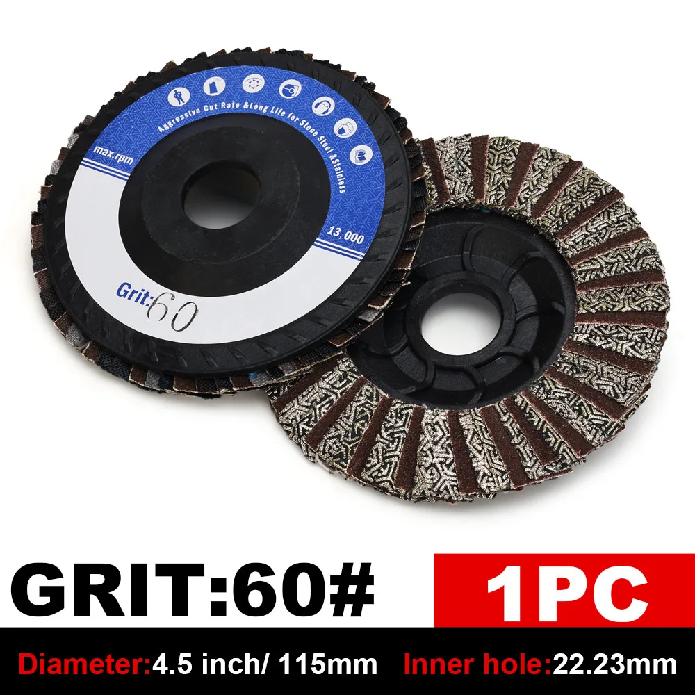 

Алмазный откидной диск YIJING 115 мм/4,5 дюйма, алмазный гальванический откидной диск для стекла, металла, плитки, мрамора и гранита, полировка, шлифовка