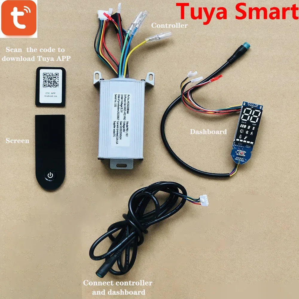 

4Pcs/set 350W 36V 15A FOSTON X-Play DIGMA Scooter Controller Matherboard with Tuya APP for 8.5inch Scooter Max Speed 30 Km/h
