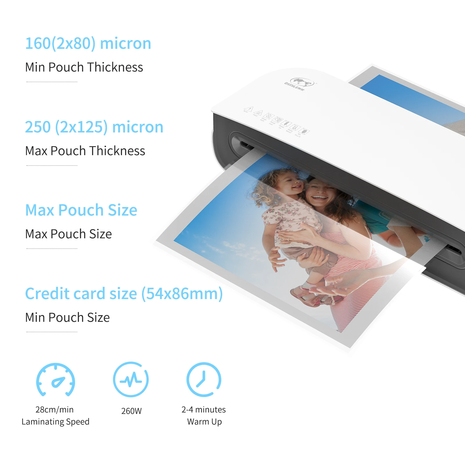 laminating machine SL289 Desktop Laminator Machine Set A4 Size Hot and Cold Lamination 2 Roller System 9 inches Max Width Suitabe for A4/A5/A6