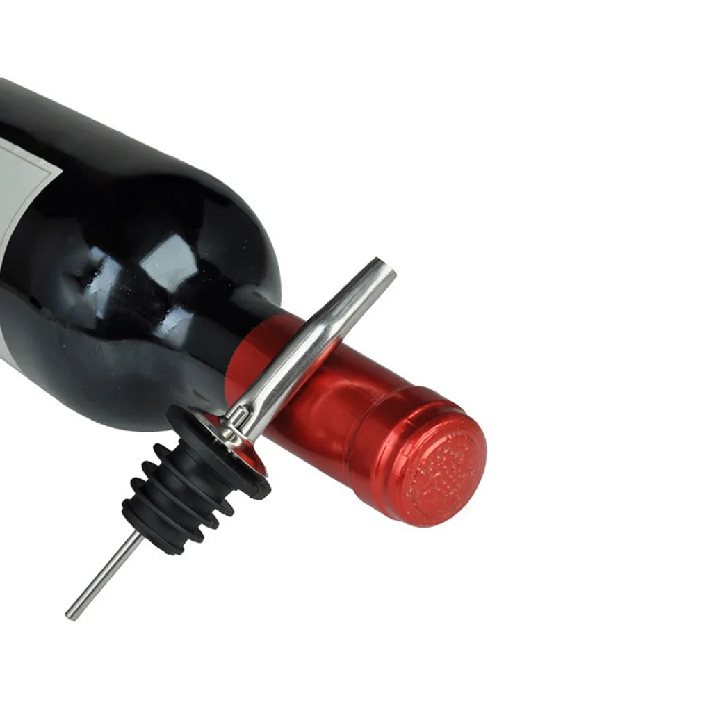 

1PC/4PCS Wine Bottle Stopper Wear-resistant Good Sealing Washable Bar Wine Bottle Spout Pourer Smoother Dumping