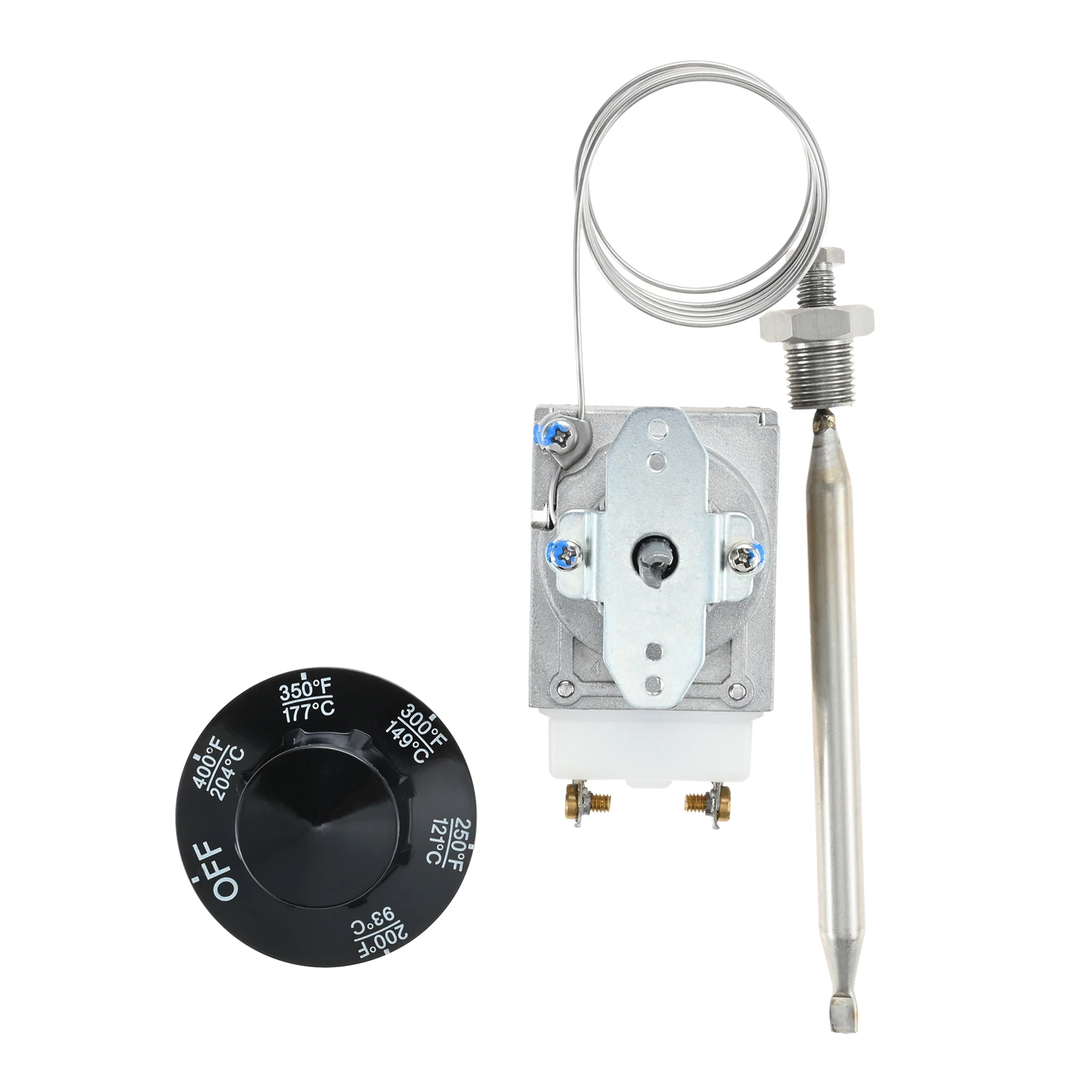 Thermostat Valve 200-400F Control Knob Switch RX-1-36 60125401 for Deep Fryer Pitco 60124501 Imperial 1175 Robertshaw 1/4" MNPT