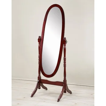 Roundhill Furniture Traditional Queen Anna Style Floor Cheval Mirror