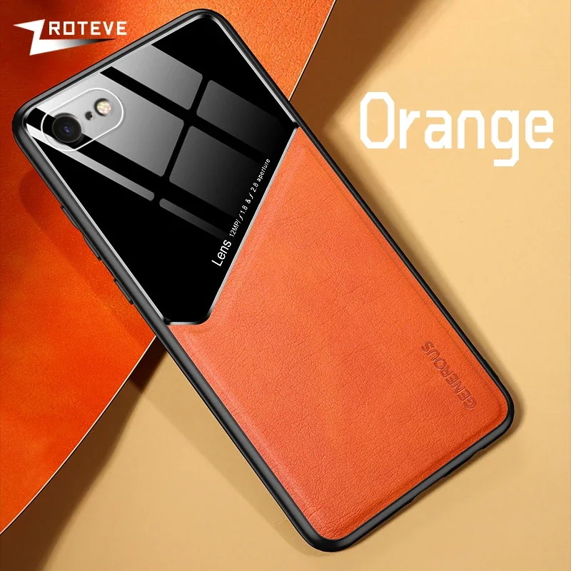 Zroteve Premium PU Leather Magnetic Hard Cover - Sleek Protective Phone Case