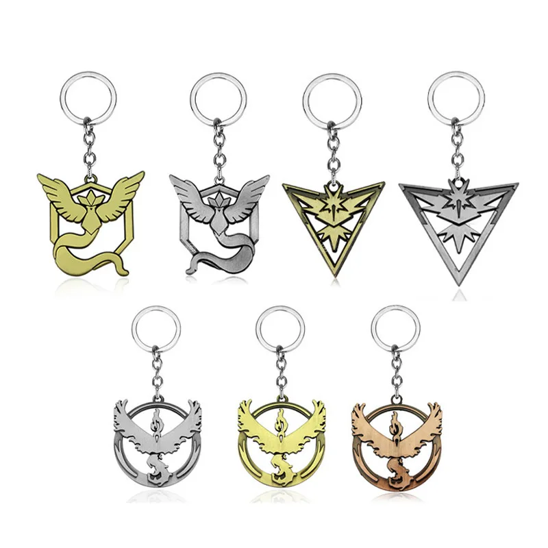 Portachiavi Pokemon Tre Campi Principali Moltres Articuno Zapdos Logo Portachiavi Ciondolo Tasca Monster Fashion Per Portachiavi Con Ciondoli Per Auto