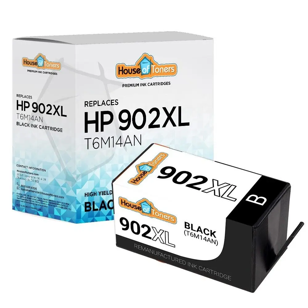 

Восстановленные черные чернила HP 902 XL для Officejet Pro 6970 6975 6978