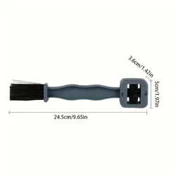 Portable Plastic Chain Gear and Wheel Cleaning Brush for Bicycles and Motorcycles (1pc)