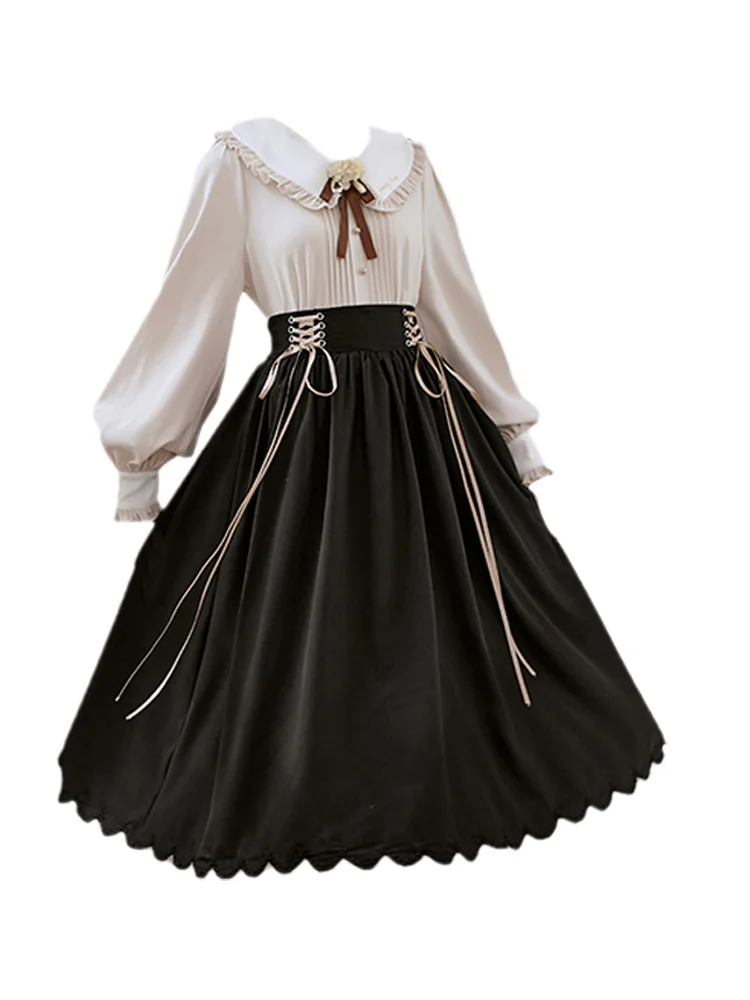 

Весенне-летняя большая юбка-качели, Двухслойное лоскутное кружевное женское винтажное платье, аксессуар