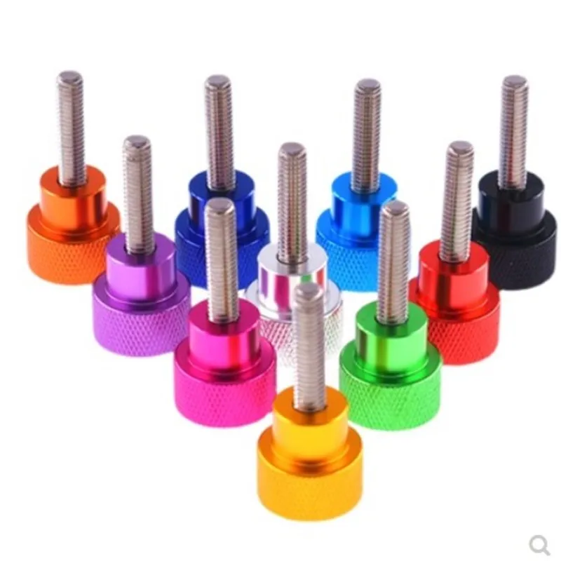 5PCS stainless steel thumb screw M3 M4 m5 m6*6 to 50mm Aluminum Knurled Head Hand tighten Thumb Screws
