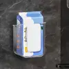 Plastic Suction Cup Tissue Holder Wall Mounted Removable Toilet Paper Holder Punch-Free Waterproof Tissue Rack for Home 4