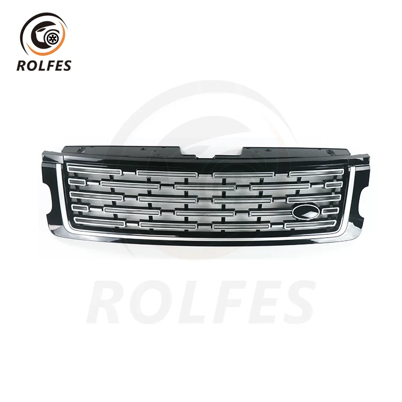 

ROLFES Black/Silver ABS Front Bumper Mesh Cover Grills For Land Rover Range Rover Vogue 2018-2022 Upgrade 2023 Car Accessories