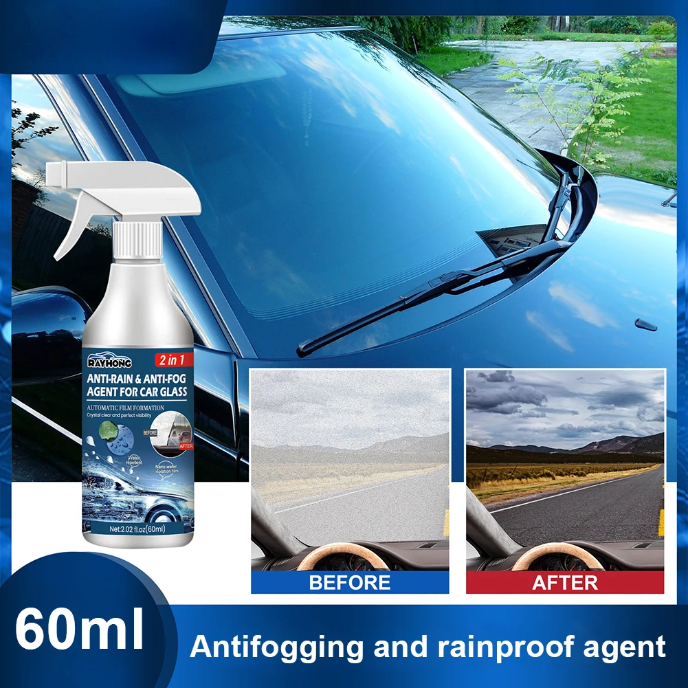 Anti Fog Rain Repellent Spray Portable Car Glass Rainproof Antifogging