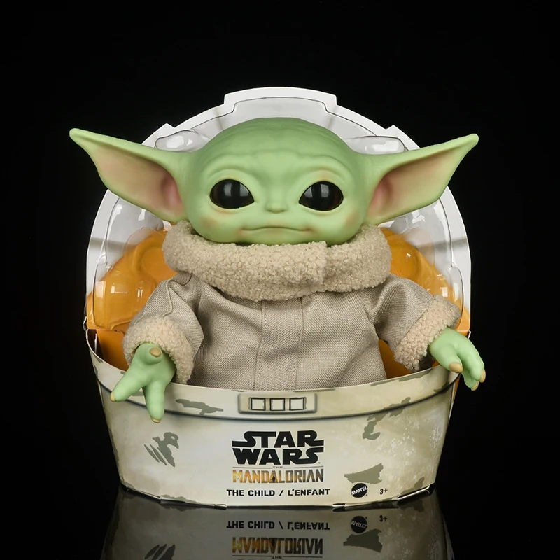 

Disney World Star Wars Movie Big Baby Yoda Character Action Figure PVC Series 28cm Model Collectible Toys GIFTS HEROCROSS