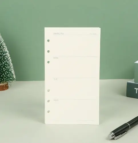 45 Sheets A5 A6 A7 Loose Leaf Notebook Refill Spiral Binder Inner Page Line Blank craft  Grid Inside Paper Stationery - Image 29