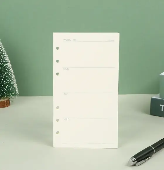 45 Sheets A5 A6 A7 Loose Leaf Notebook Refill Spiral Binder Inner Page Line Blank craft  Grid Inside Paper Stationery - Image 29
