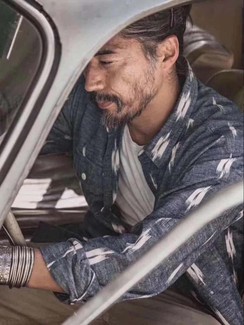 

VISVIM FIL 19AW ICT HANDYMAN SHIRT Nakamura exhibition cotton yarn-dyed long sleeves