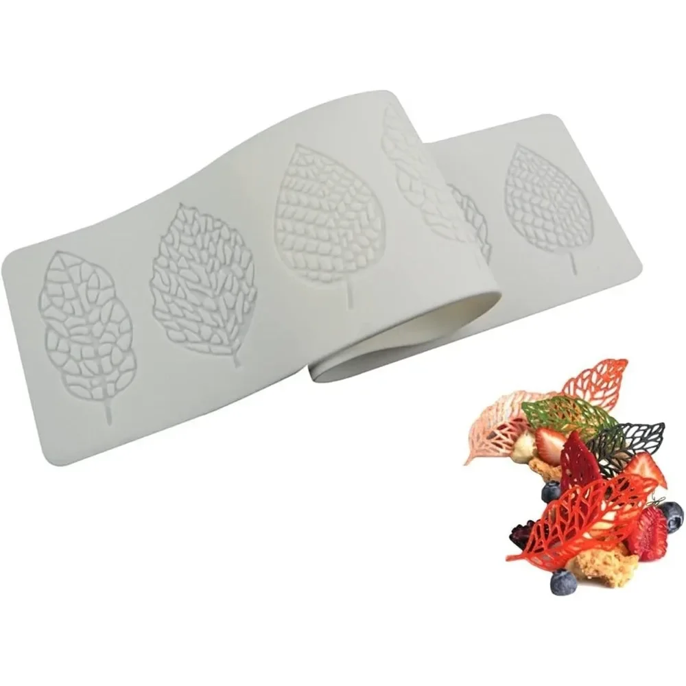 Silicone Leaf-Shaped Fondant and Chocolate Molds