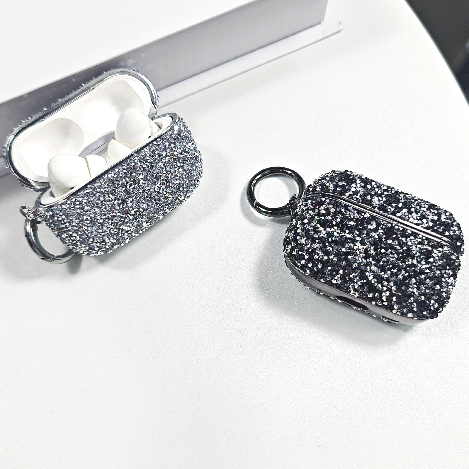 Diamond Shiny Headphone Case - Hard Portable Bag