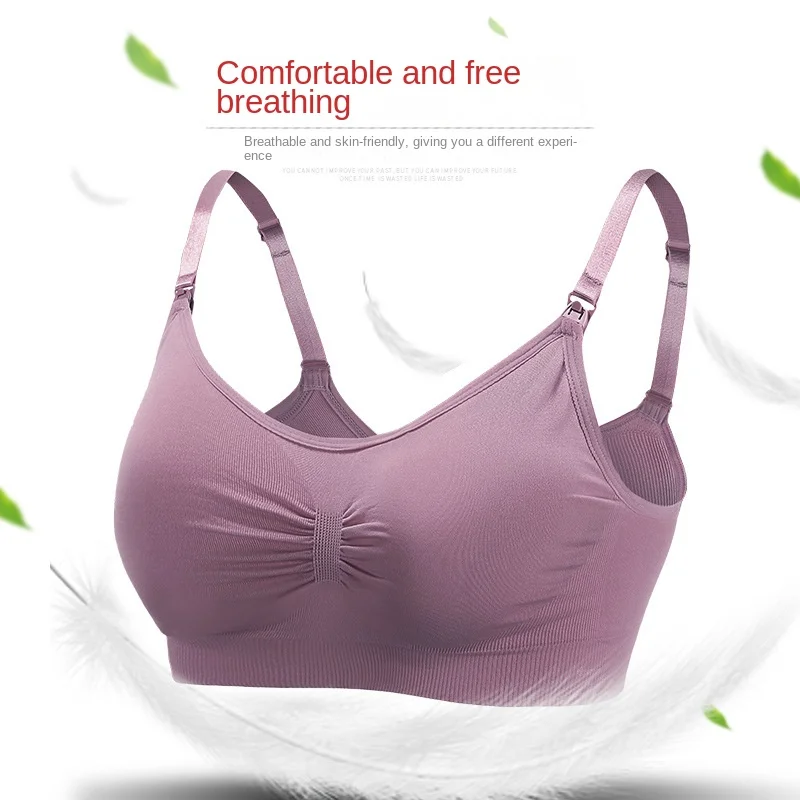 Wire-Free Nursing Bra and Panties Set - Maternity Clothes for