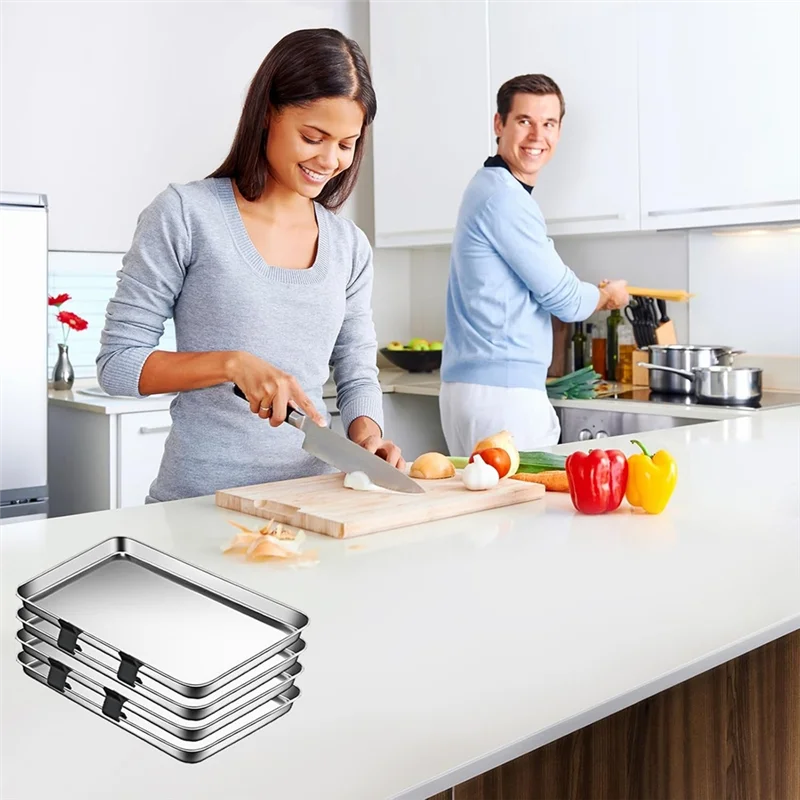 12PCS Baking Sheet Stackers Tray Stackers Baking Sheet Rack Tray For Cookie Sheets For Kitchen, Picnic, BBQ