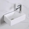 Small Size Mini Tabletop Basin Washbasin Wall Mounted Washbasin Small Wall Mounted Basin Extremely Narrow and Slender 4