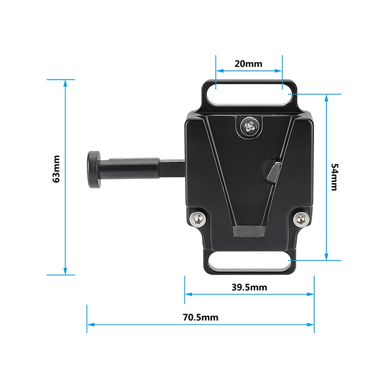 Mini V-Lock Battery Adapter V Mount Quick Release Plate + Universal Super Crab