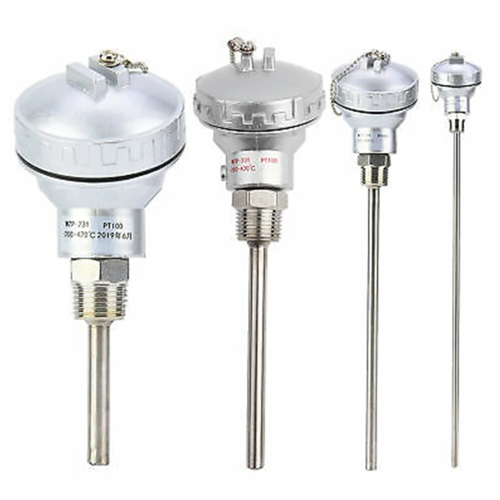 Terminale Termocoppia PT100 Con Filettatura 1/2" NPT | Sonda In Acciaio Inox 201, Lunghezza 200mm | Sensore Temperatura Da -200 A 420°C - 3