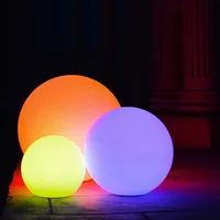 Garden Light LED Ball RGB Rechargeable Yard Light up Cube Color Changing LED Lawn Lamp Luminaire Ball and Cube 2